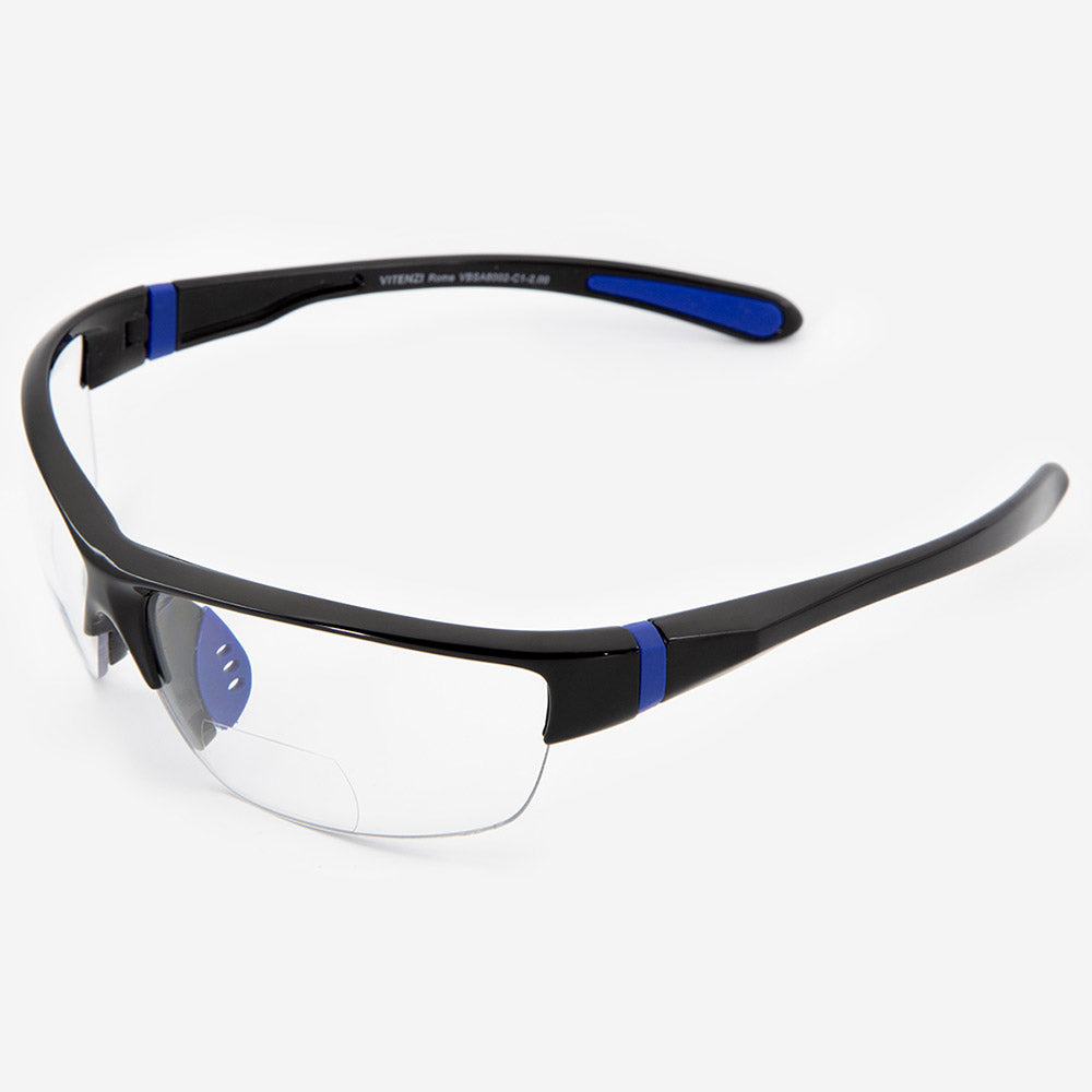 Safety Bifocal Glasses Wrap Around Sports Protective Goggles Clear