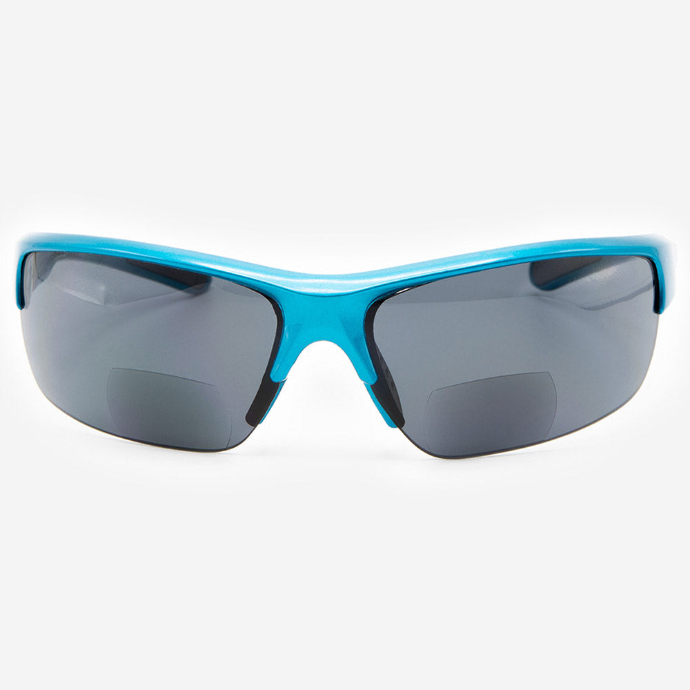 VITENZI Bifocal Sunglasses Wrap Around Sports Readers for Reading Under The Rome Sun in Black 2.75