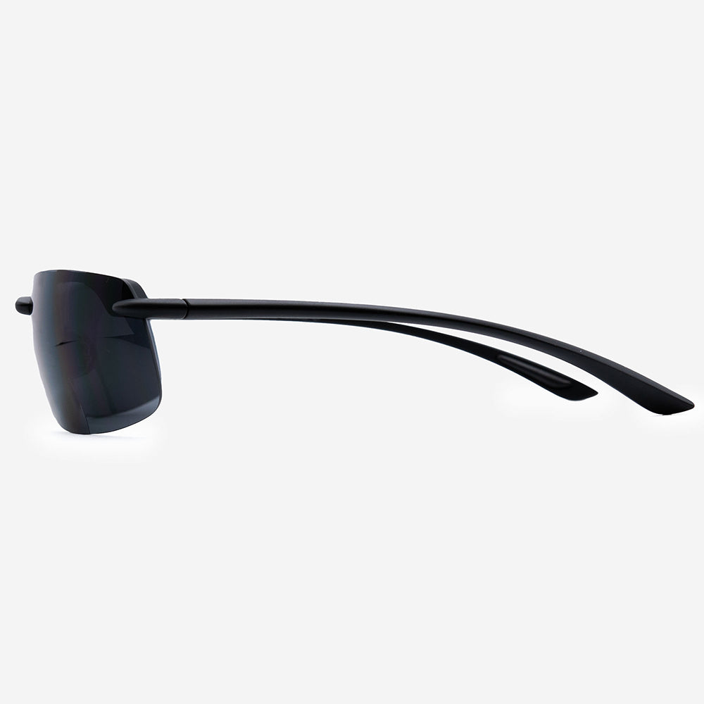VITENZI Bifocal Sunglasses Semi Rimless Wraparound Readers for Reading  Under the Monza Sun