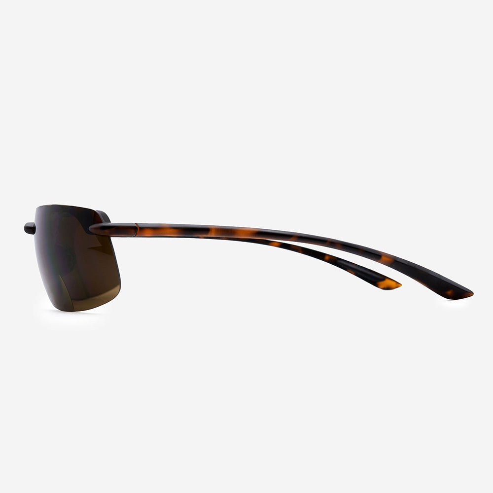 VITENZI Bifocal Sunglasses Semi Rimless Wraparound Readers for Reading  Under the Monza Sun