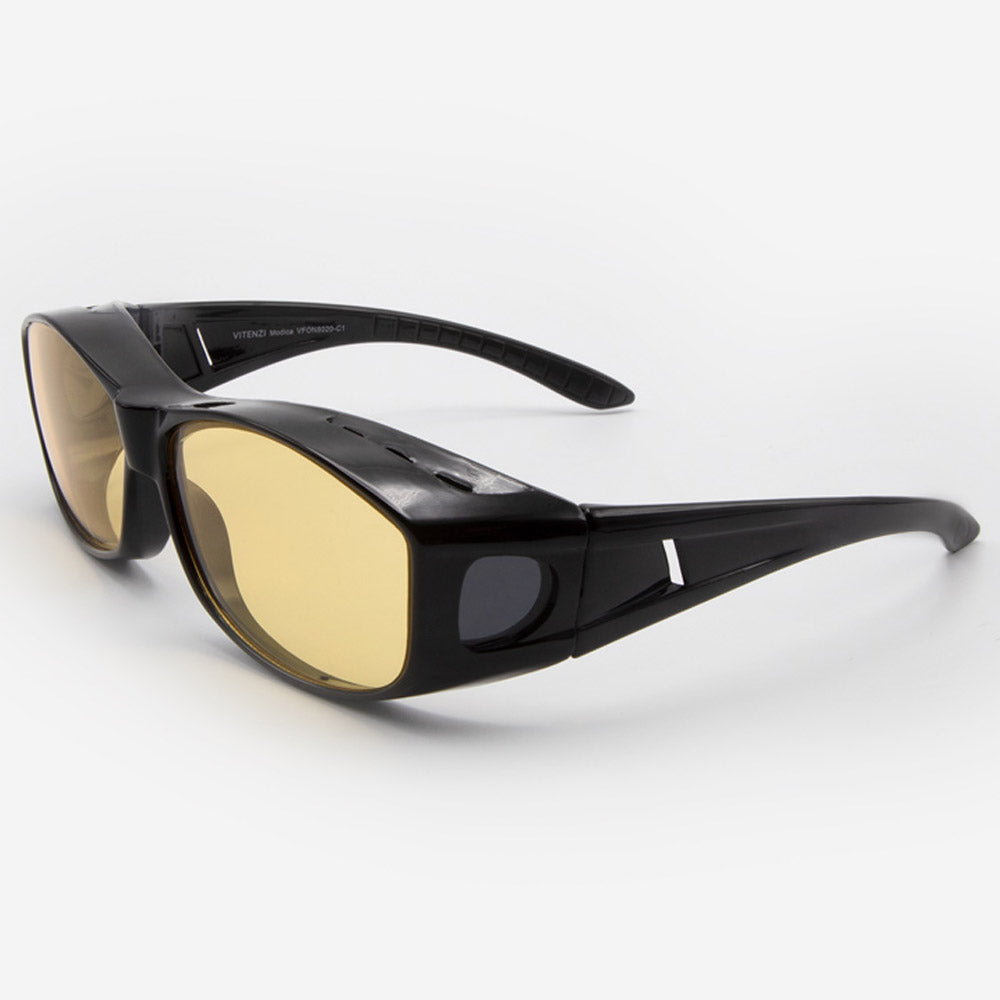 night goggles for driving VITENZI Modica Night Yellow Eyeglasses